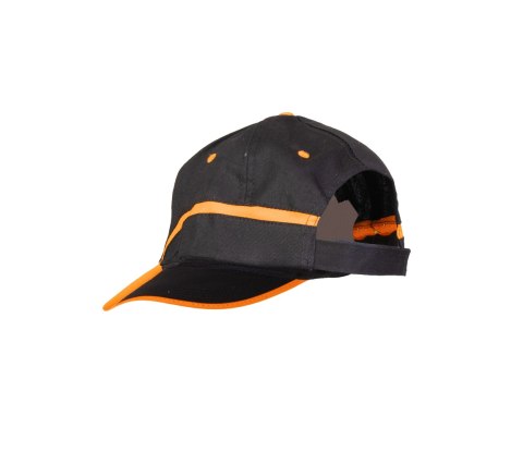 CZAPKA BASEBALL CZARNO-POMARAŃCZOWA