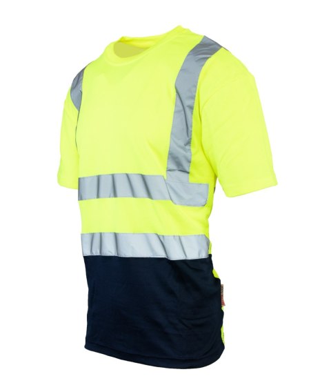 KOSZULKA Z PASAMI ODBLASKOWYMI 50-50 160G