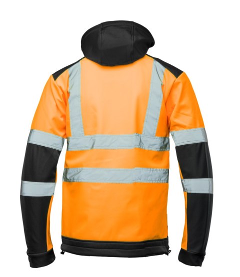 SOFTSHELL WSTAWKA GRANAT BF005 Z PASAMI ODBLASK. POMARAŃCZ KAT 2 klasa2
