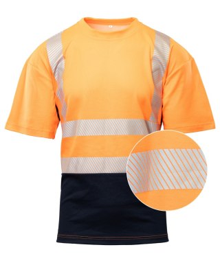 T-SHIRT SIATKA TRANSFER BF-017-O POMARAŃCZ