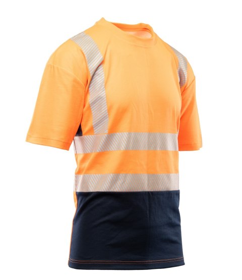 T-SHIRT SIATKA TRANSFER BF-017-O POMARAŃCZ