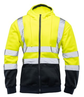 BLUZA DRESOWA WSTAWKA GRANAT ODBLASKOWA KAT. II BF014