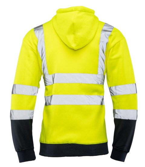 BLUZA DRESOWA WSTAWKA GRANAT ODBLASKOWA KAT. II BF014