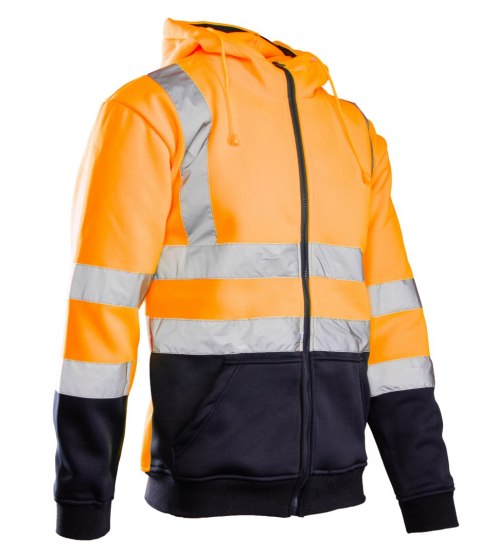 BLUZA DRESOWA WSTAWKA GRANAT ODBLASKOWA KAT. II BF014