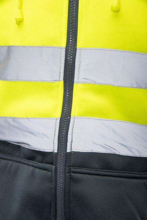 BLUZA DRESOWA WSTAWKA GRANAT ODBLASKOWA KAT. II BF014