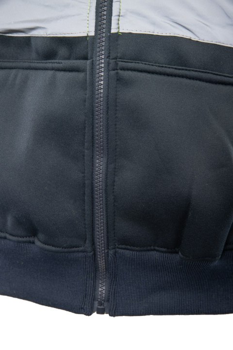 BLUZA DRESOWA WSTAWKA GRANAT ODBLASKOWA KAT. II BF014