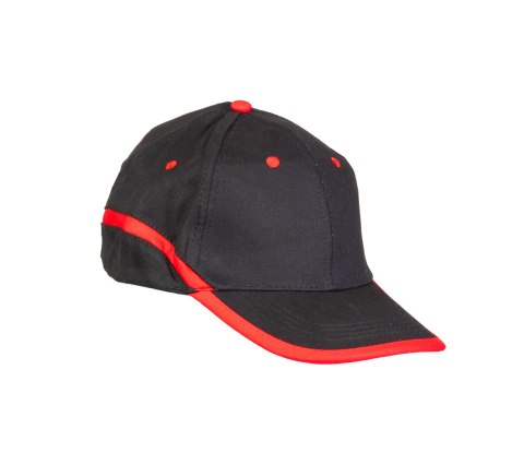 CZAPKA BASEBALL CZARNO-CZERWONA
