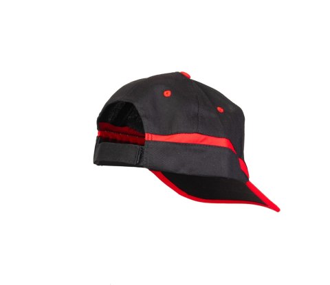 CZAPKA BASEBALL CZARNO-CZERWONA