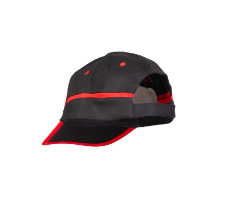 CZAPKA BASEBALL CZARNO-CZERWONA