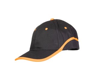 CZAPKA BASEBALL CZARNO-POMARAŃCZOWA