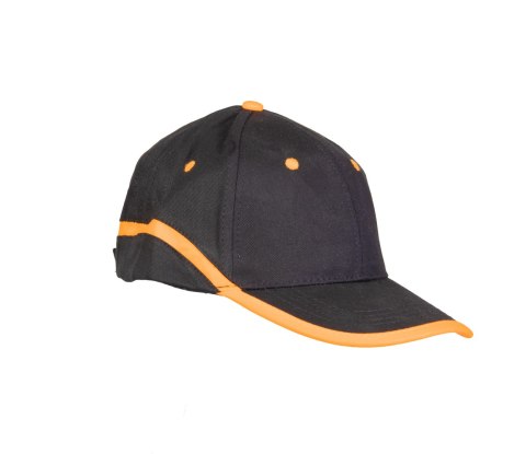 CZAPKA BASEBALL CZARNO-POMARAŃCZOWA