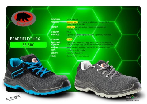 PÓŁBUT HEX S3 SRC NIEBIESKI