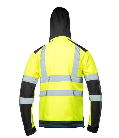 SOFTSHELL WSTAWKA GRANAT BF005 Z PASAMI ODBLASK. KAT 2 klasa2
