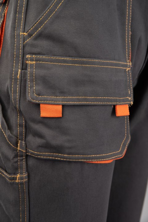 SPODNIE DO PASA CIEMNA STAL