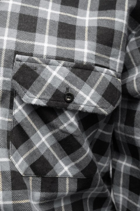 BONO KOSZULA FLANELOWA SZARY