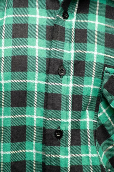 BONO KOSZULA FLANELOWA ZIELEŃ