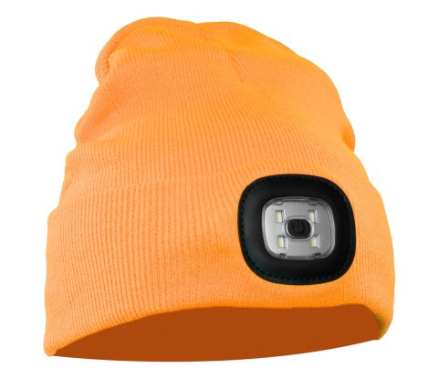 CZAPKA Z DZIANINY LED POMARAŃCZ