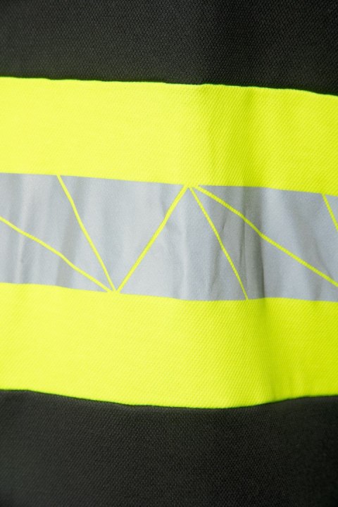 ECO RIVAL KOSZULKA POLO CZARNY/ŻÓŁTY