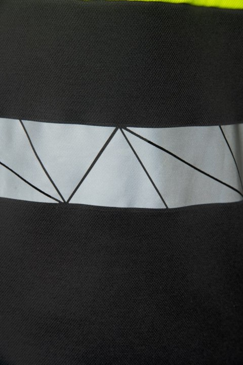 ECO RIVAL KOSZULKA POLO CZARNY/ŻÓŁTY