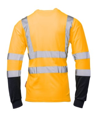 KOSZULKA DŁUGI RĘKAW 50/50 POMARAŃCZ/GRANAT