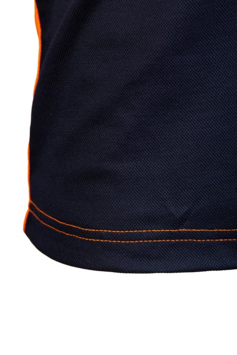 KOSZULKA DŁUGI RĘKAW 50/50 POMARAŃCZ/GRANAT