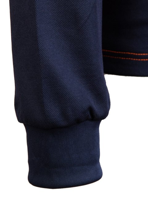 KOSZULKA DŁUGI RĘKAW 50/50 POMARAŃCZ/GRANAT