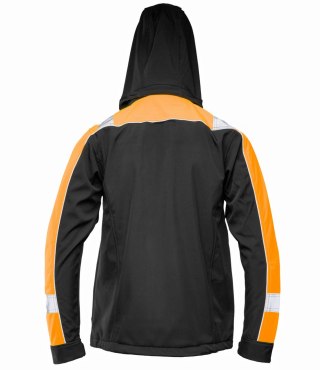 RIVAL SOFTSHELL CZARNY/POMARAŃCZ