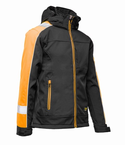 RIVAL SOFTSHELL CZARNY/POMARAŃCZ