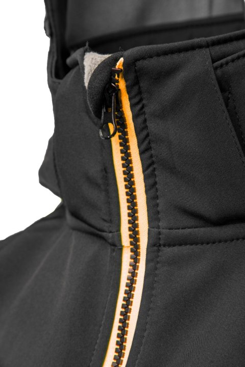 RIVAL SOFTSHELL CZARNY/POMARAŃCZ