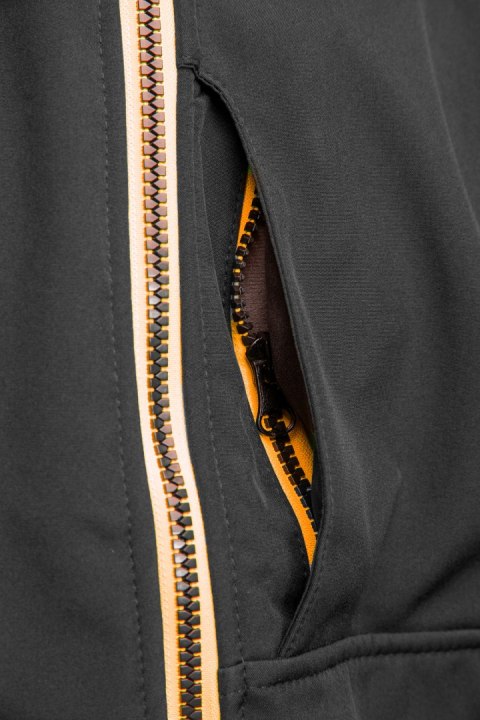 RIVAL SOFTSHELL CZARNY/POMARAŃCZ