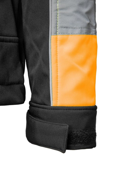 RIVAL SOFTSHELL CZARNY/POMARAŃCZ