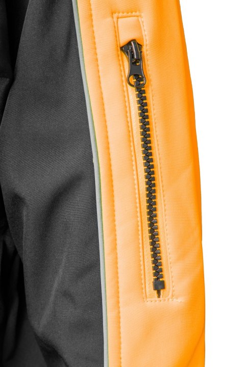 RIVAL SOFTSHELL CZARNY/POMARAŃCZ