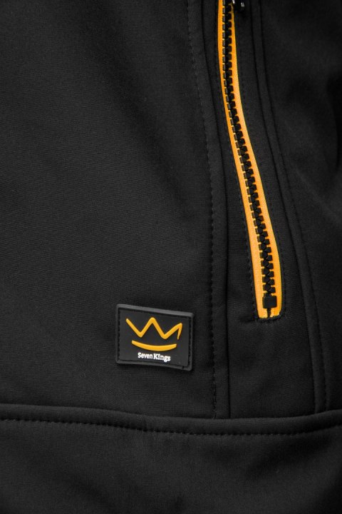 RIVAL SOFTSHELL CZARNY/POMARAŃCZ