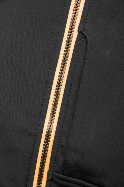 RIVAL SOFTSHELL CZARNY/POMARAŃCZ