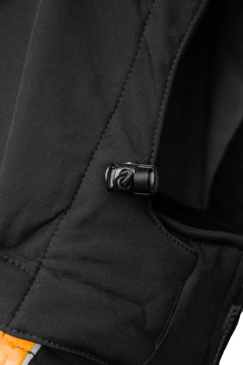 RIVAL SOFTSHELL CZARNY/POMARAŃCZ