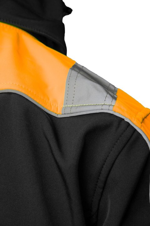 RIVAL SOFTSHELL CZARNY/POMARAŃCZ