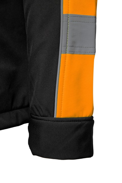 RIVAL SOFTSHELL CZARNY/POMARAŃCZ