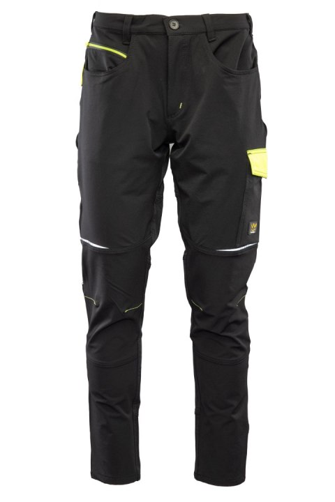 RIVAL SPODNIE SOFTSHELL CZARNY/ŻÓŁTY