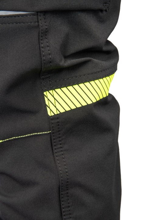 RIVAL SPODNIE SOFTSHELL CZARNY/ŻÓŁTY