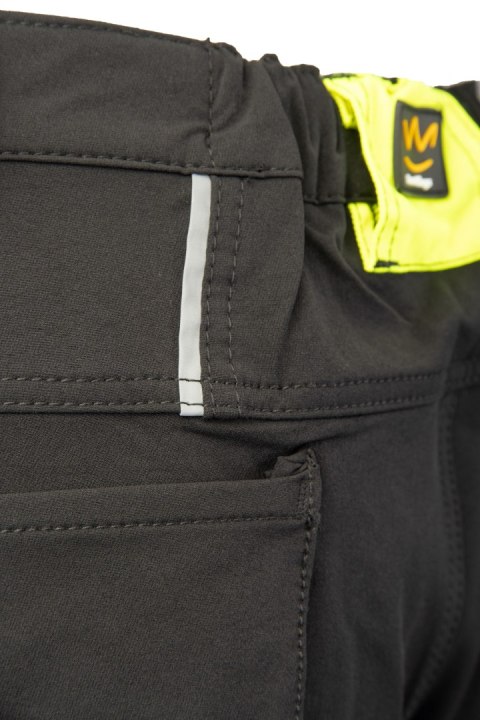 RIVAL SPODNIE SOFTSHELL CZARNY/ŻÓŁTY