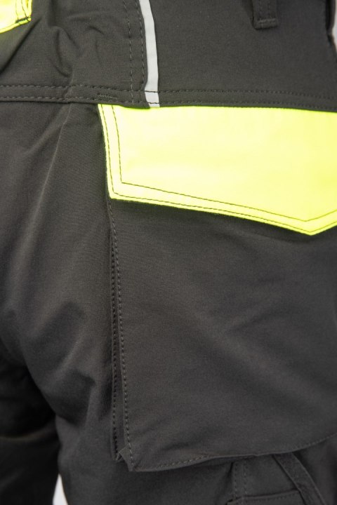 RIVAL SPODNIE SOFTSHELL CZARNY/ŻÓŁTY