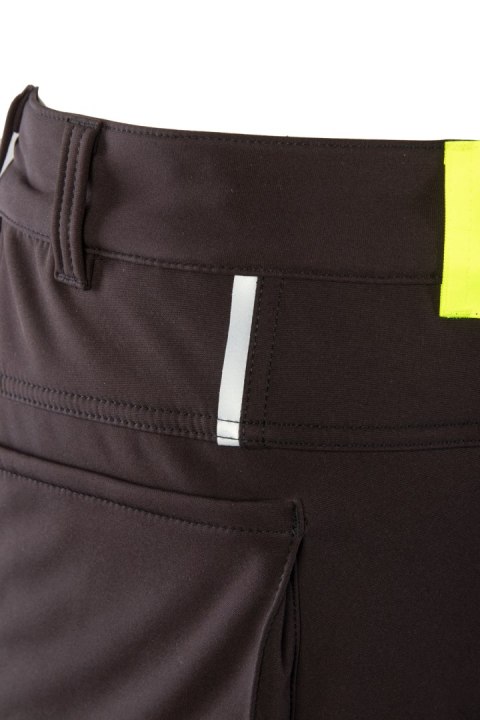 RIVAL SPODNIE SOFTSHELL OCIEPLANE CZARNY/ŻÓŁTY