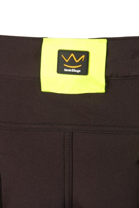 RIVAL SPODNIE SOFTSHELL OCIEPLANE CZARNY/ŻÓŁTY