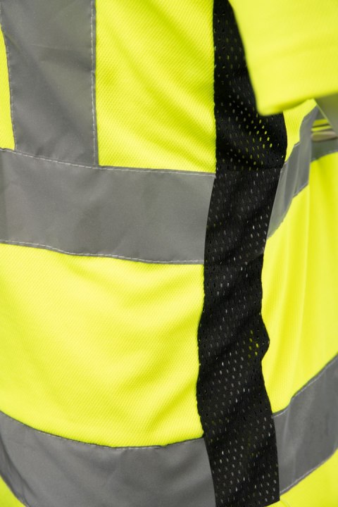 T-SHIRT SIATKA BF-016-Y ŻÓŁTY