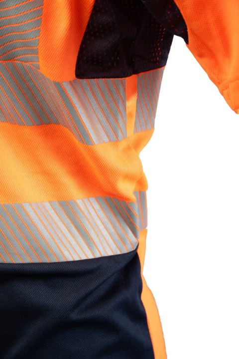 T-SHIRT SIATKA TRANSFER BF-017-O POMARAŃCZ