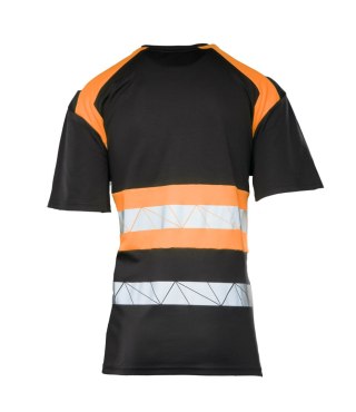 ECO RIVAL KOSZULKA CZARNY/POMARAŃCZ