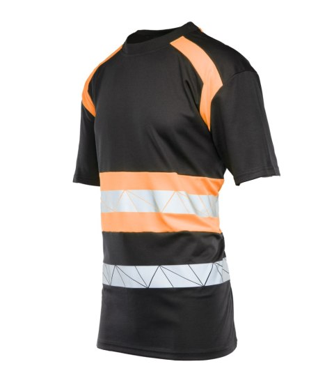 ECO RIVAL KOSZULKA CZARNY/POMARAŃCZ