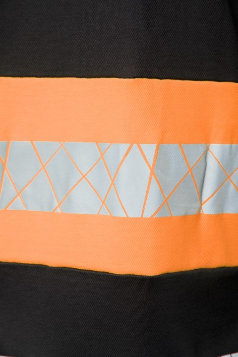 ECO RIVAL KOSZULKA CZARNY/POMARAŃCZ