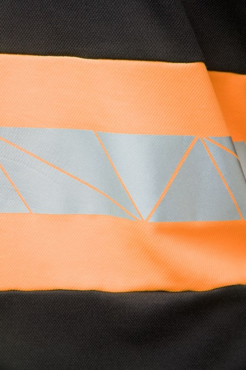 ECO RIVAL KOSZULKA CZARNY/POMARAŃCZ