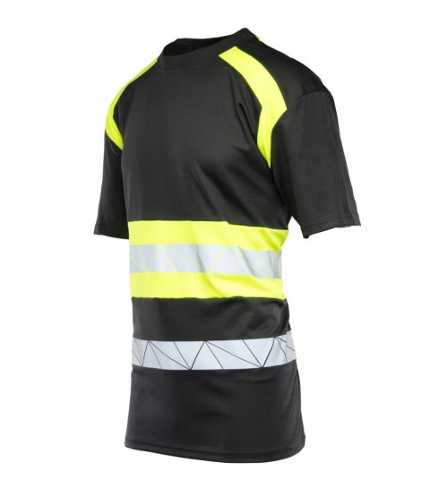 ECO RIVAL KOSZULKA CZARNY/ŻÓŁTY